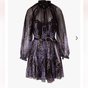 Zimmermann Black Sheer Dress size 1 Preloved